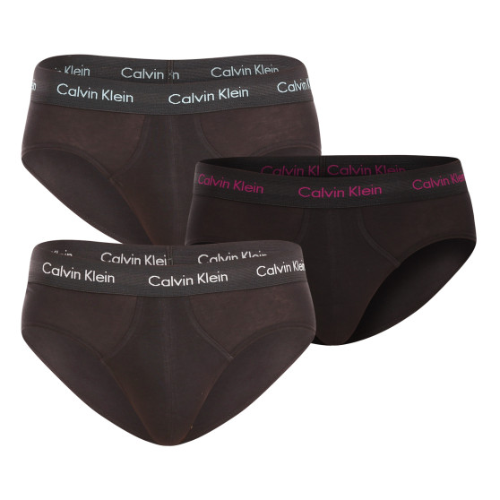 3PACK slip uomo Calvin Klein nero (U2661G-H50)