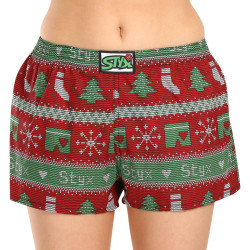 Boxer da donna Styx arte classica elastica Natale a maglia (K1658)