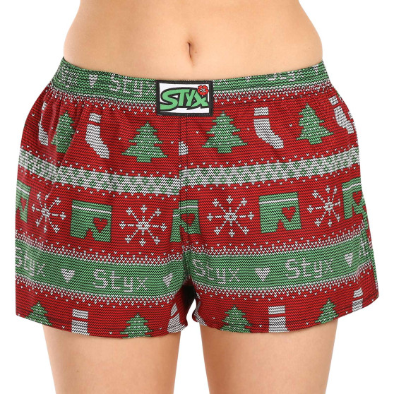 Boxer da donna Styx arte classica elastica Natale a maglia (K1658)