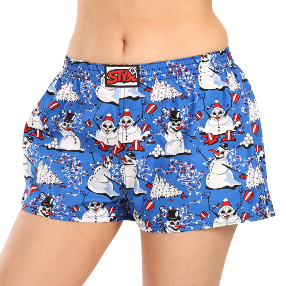 Boxer da donna Styx art classici pupazzi di neve natalizi in gomma (K1751)