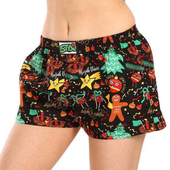 Boxer da donna Styx arte classica elastica ornamenti natalizi (K1754)