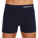 Boxer da uomo Nedeto senza cuciture in bambù blu (NDTB002S)