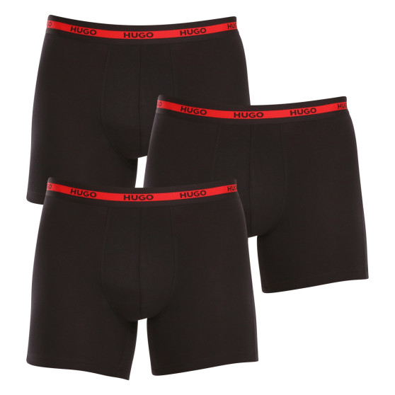 3PACK boxer da uomo HUGO nero (50496713 002)