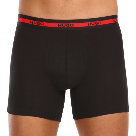 3PACK boxer da uomo HUGO nero (50496713 002)