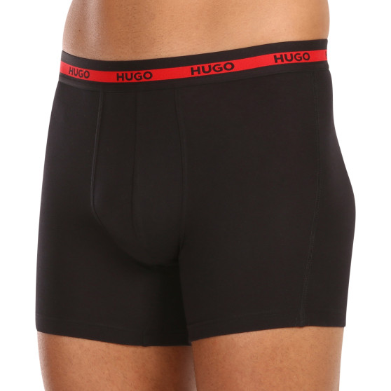 3PACK boxer da uomo HUGO nero (50496713 002)