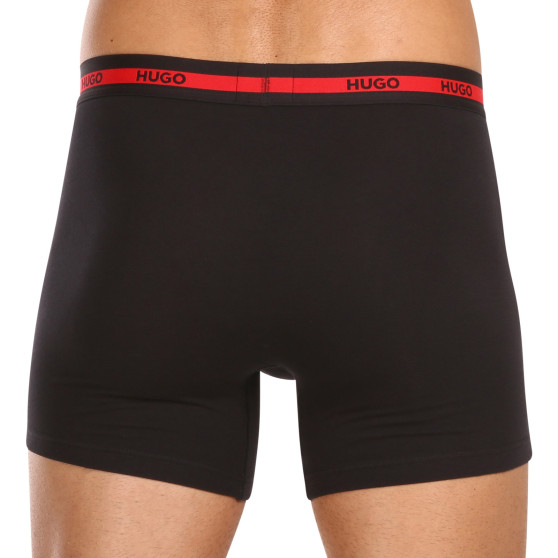 3PACK boxer da uomo HUGO nero (50496713 002)