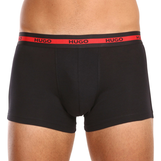 3PACK boxer da uomo HUGO nero (50492375 002)