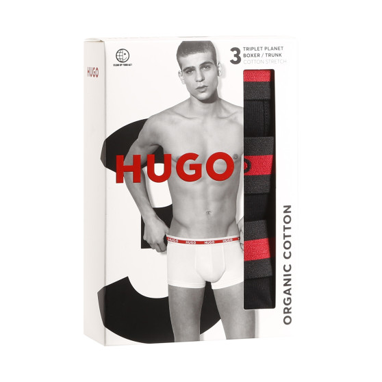 3PACK boxer da uomo HUGO nero (50492375 002)