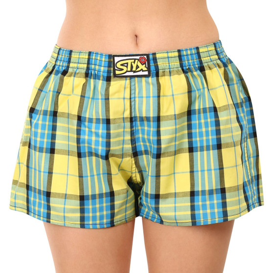 3PACK Boxer da donna Styx classic elastic multi-color (3K10236)