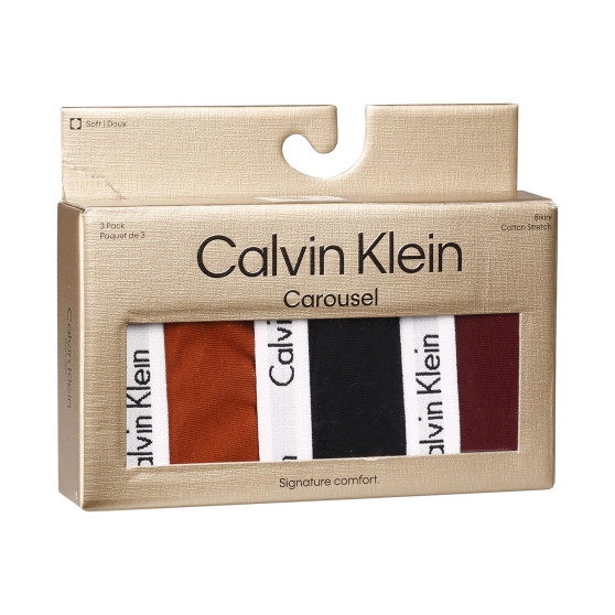 3PACK mutandine donna Calvin Klein multicolore (QD5146E-HVT)