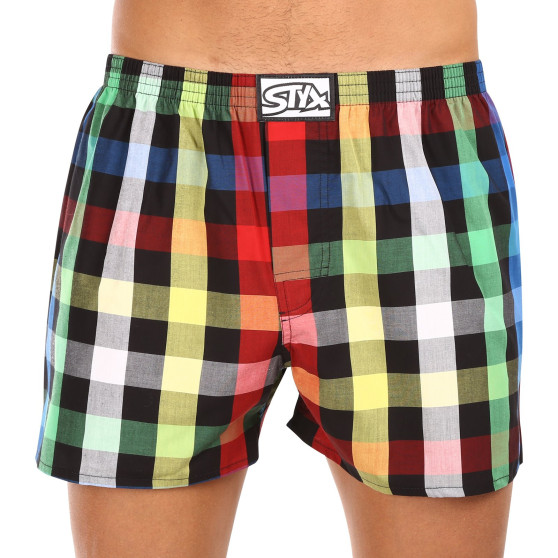 3PACK Boxer da uomo Styx classic elastic multi-color (3A11123)