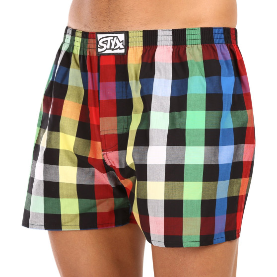 3PACK Boxer da uomo Styx classic elastic multi-color (3A11123)