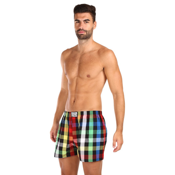 3PACK Boxer da uomo Styx classic elastic multi-color (3A11123)