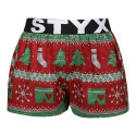 Bambini Boxer Styx arte sport elastico Natale a maglia (BJ1658)