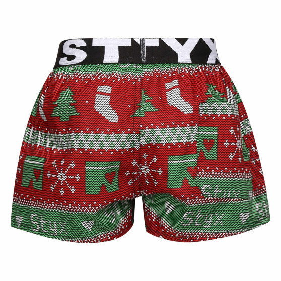 Bambini Boxer Styx arte sport elastico Natale a maglia (BJ1658)