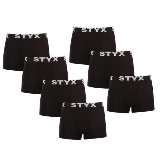 7PACK boxer uomo Styx sport elastico nero (7G960)