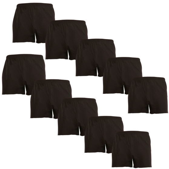 10PACK Boxer da uomo Nedeto nero (10NDTT001)