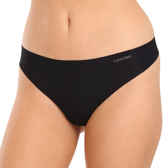 Perizoma donna Calvin Klein senza cuciture nero (D3428E-001)