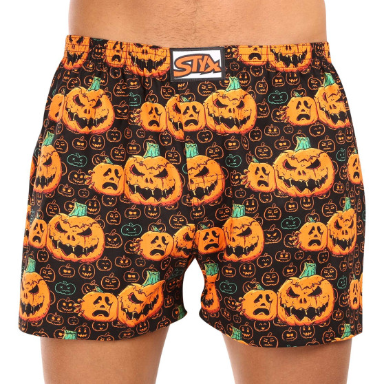 Boxer da uomo Styx art classic rubber oversize Halloween pumpkin (E1755)