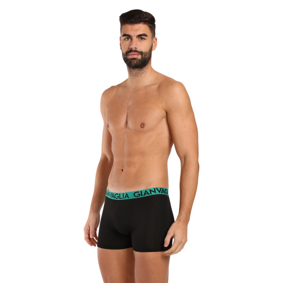 10PACK boxer da uomo Gianvaglia nero (021)