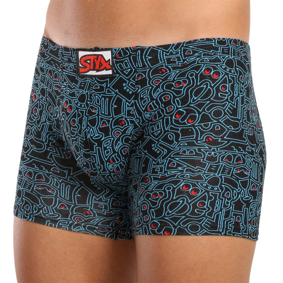 Boxer uomo Styx lungo arte classico scarabocchio gomma (F1256)