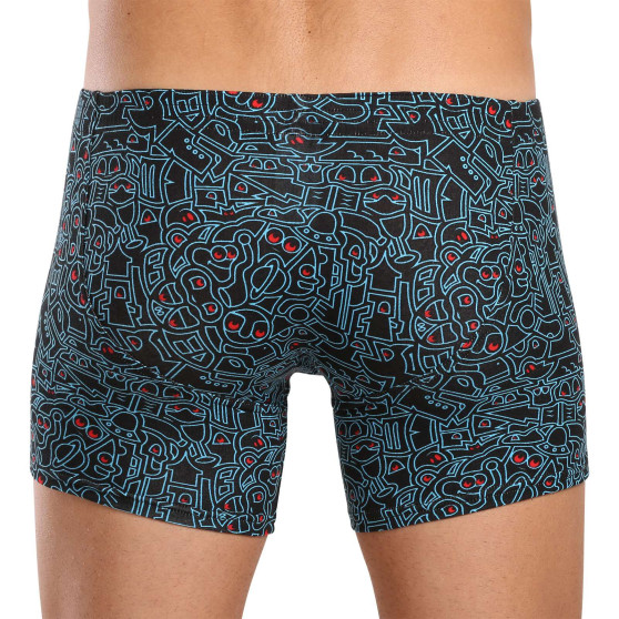 Boxer uomo Styx lungo arte classico scarabocchio gomma (F1256)