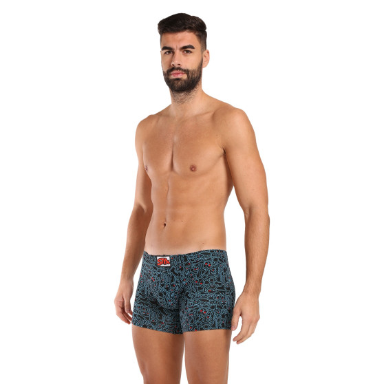 Boxer uomo Styx lungo arte classico scarabocchio gomma (F1256)