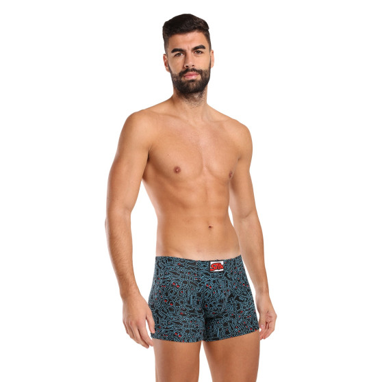 Boxer uomo Styx lungo arte classico scarabocchio gomma (F1256)