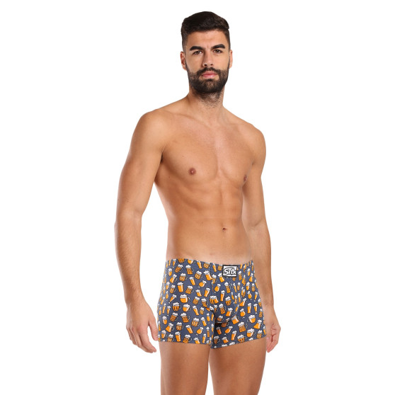 Boxer uomo Styx lungo arte classica birra gomma (F1357)