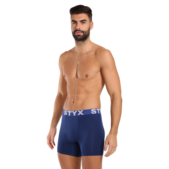 Boxer funzionali da uomo Styx blu scuro (W968)