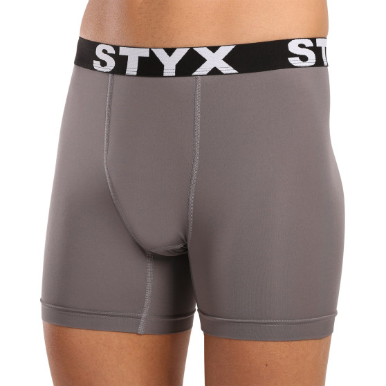 Boxer funzionali da uomo Styx grigio scuro (W1063)