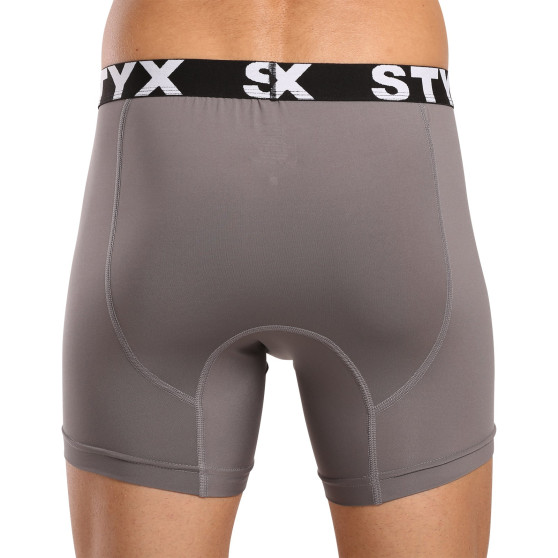 Boxer funzionali da uomo Styx grigio scuro (W1063)