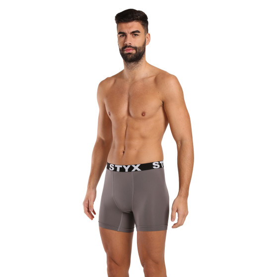 Boxer funzionali da uomo Styx grigio scuro (W1063)