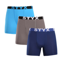 3PACK boxer funzionali da uomo Styx multicolore (3W96839)