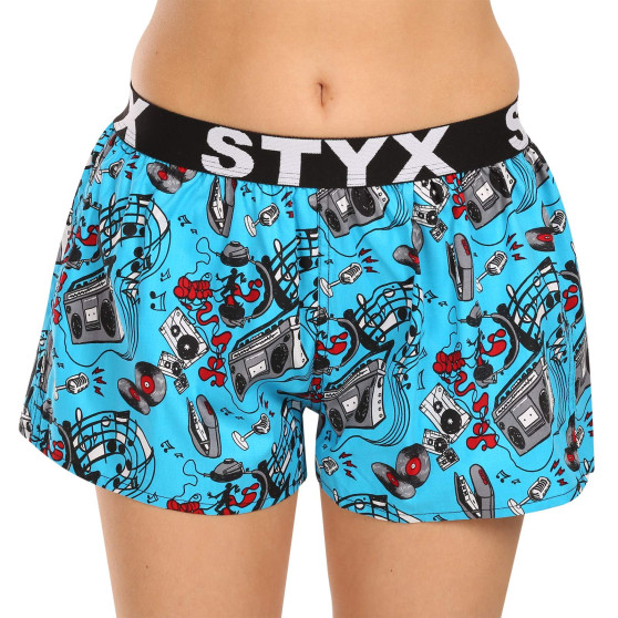 Boxer da donna Styx arte sport gomma musica (T1558)