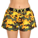 Boxer da donna Styx art sport gomma camouflage giallo (T1559)