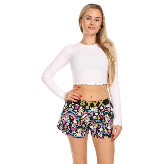 Boxer da donna Styx arte sport gomma unicorno (T1158)