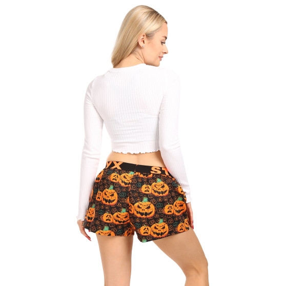 Boxer da donna Styx arte sport gomma zucca Halloween (T1755)