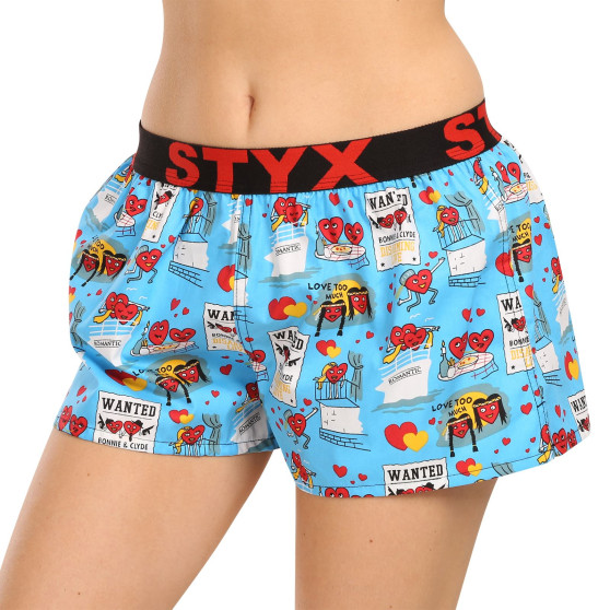 Boxer da donna Styx arte sport gomma coppie San Valentino (T1756)