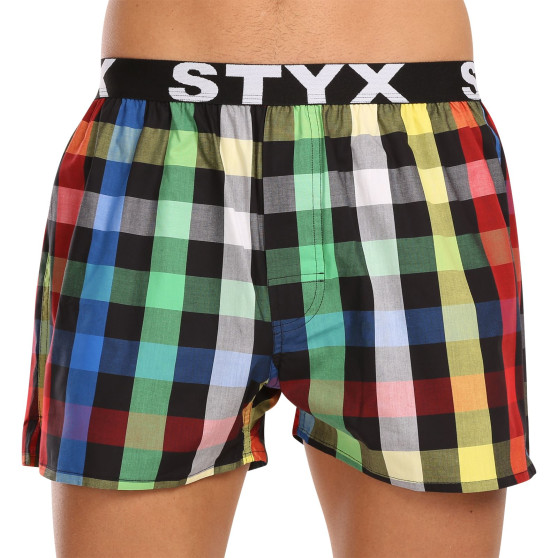 Boxer da uomo Styx sport elastico multicolore (B1012)