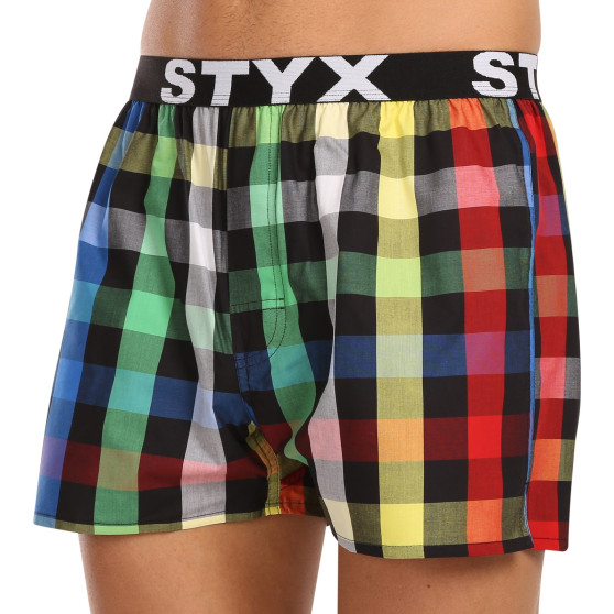 Boxer da uomo Styx sport elastico multicolore (B1012)