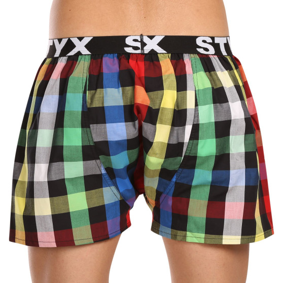 Boxer da uomo Styx sport elastico multicolore (B1012)