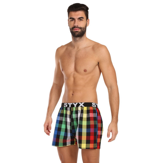 Boxer da uomo Styx sport elastico multicolore (B1012)