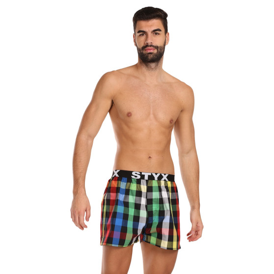 Boxer da uomo Styx sport elastico multicolore (B1012)