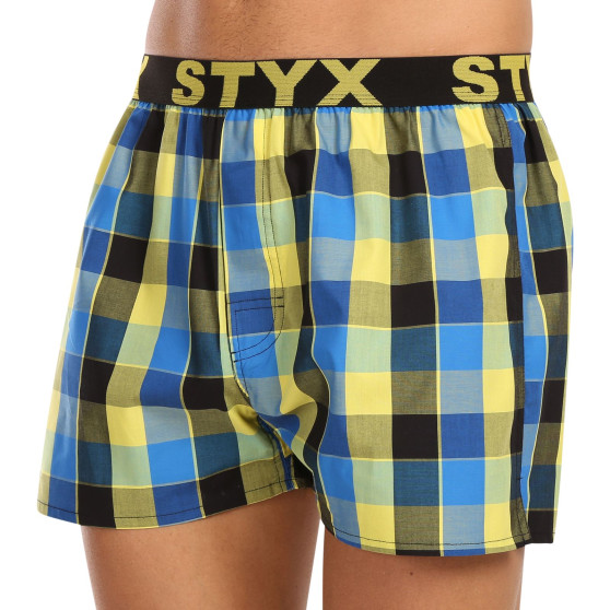 Boxer da uomo Styx sport elastico multicolore (B1015)