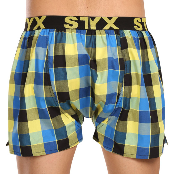 Boxer da uomo Styx sport elastico multicolore (B1015)