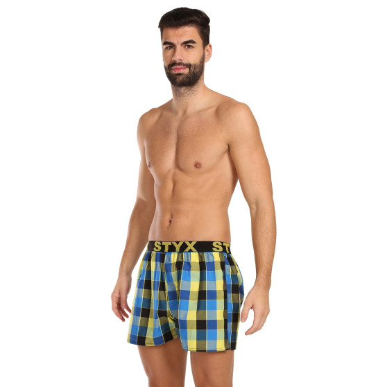 Boxer da uomo Styx sport elastico multicolore (B1015)