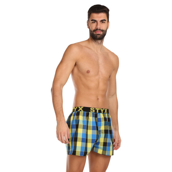 Boxer da uomo Styx sport elastico multicolore (B1015)