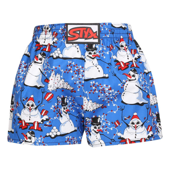 Boxer per bambini Styx art classic rubber christmas snowmen (J1751)