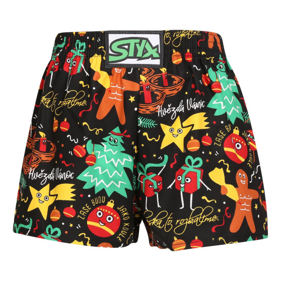 Bambini Boxer Styx arte classica ornamenti di Natale in gomma (J1754)